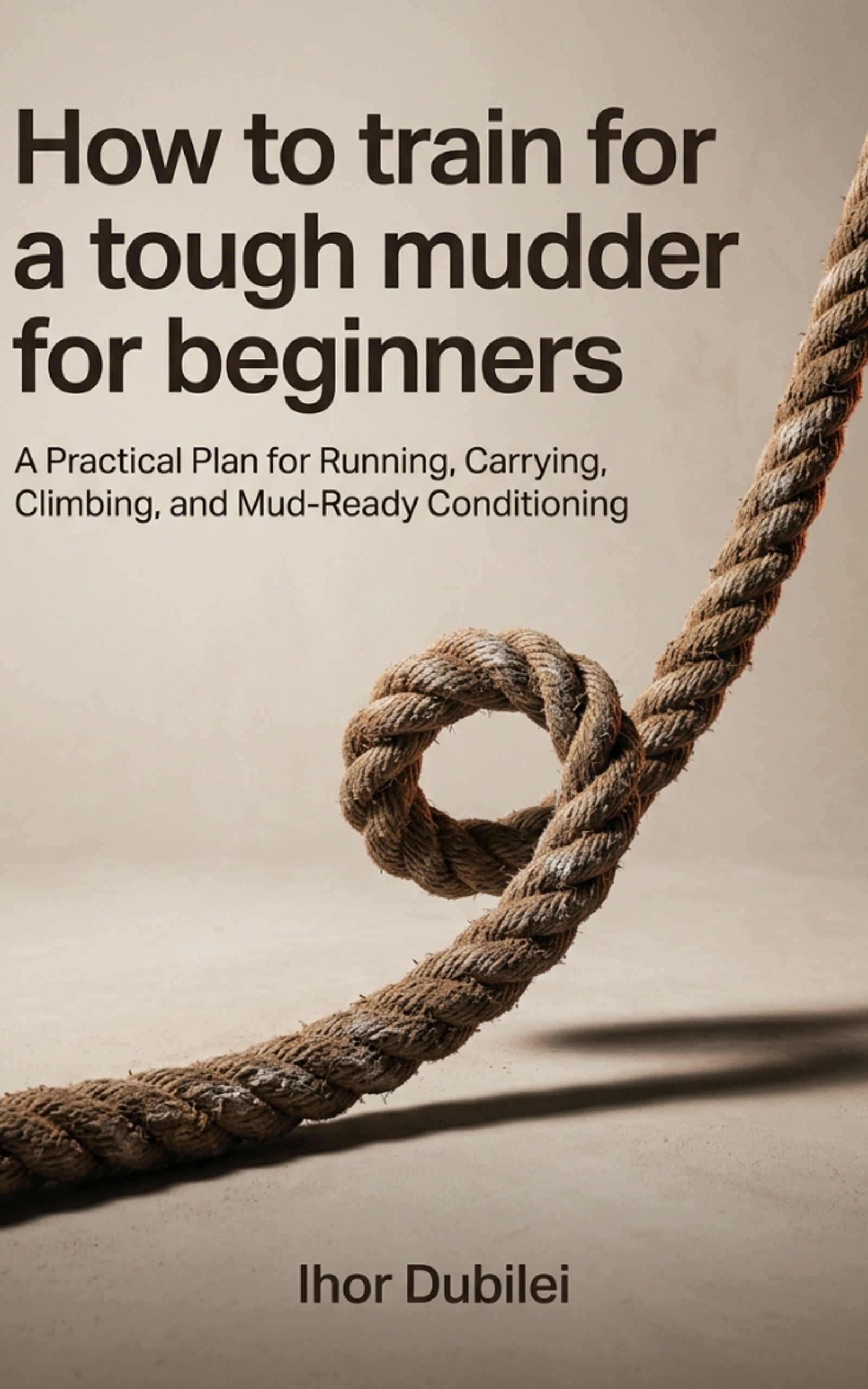 How to train for a tough mudder for beginners book cover by Ihor Dubilei